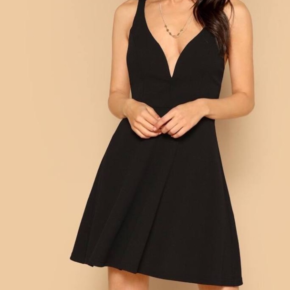 Kimchi Blue Black Skater Dress